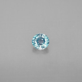 0.58캐럿 천연 블루 지르콘, 라운드 컷, 4.31 mm, VVS-VS