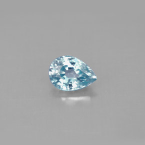 1.19캐럿 천연 블루 지르콘, 배 모양, 7.1×5.1 mm, VS