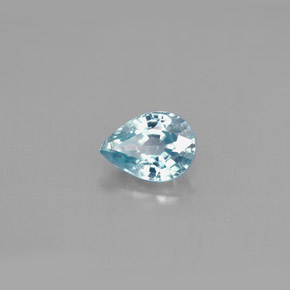 1.19캐럿 천연 블루 지르콘, 배 모양, 7.1×5.1 mm, VS