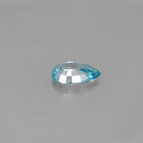 0.82캐럿 천연 블루 지르콘, 배 모양, 6.9×4.8 mm, VS