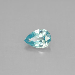 1.08캐럿 천연 블루 지르콘, 배 모양, 7.1×5 mm, VVS-VS