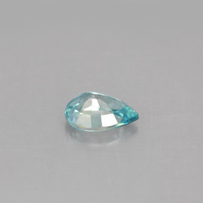 1.08캐럿 천연 블루 지르콘, 배 모양, 7.1×5 mm, VVS-VS