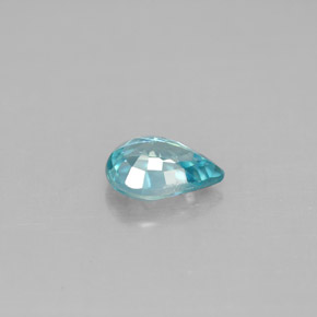 1.00캐럿 천연 블루 지르콘, 배 모양, 7×5 mm, VVS-VS