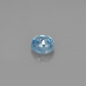 1.17캐럿 천연 블루 지르콘, 라운드 컷, 5.37 mm, VVS-VS