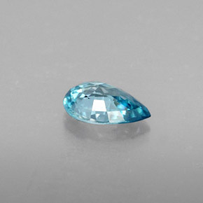 0.83캐럿 천연 블루 지르콘, 배 모양, 7×5 mm, VVS