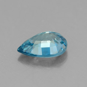 0.98캐럿 천연 블루 지르콘, 배 모양, 7×5 mm, VVS