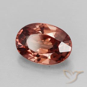 3.68캐럿 천연 다크 레드 지르콘, 타원형 컷, 10.2×7.2 mm, VVS-VS