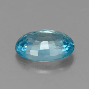 1.13캐럿 천연 블루 지르콘, 타원형 컷, 7×5 mm, VS