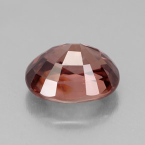 4.85캐럿 천연 핑크 로즈 지르콘, 타원형 컷, 10.1×8.1 mm, VVS-VS