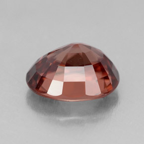 4.49캐럿 천연 오렌지 로즈 지르콘, 타원형 컷, 10×8.1 mm, IF