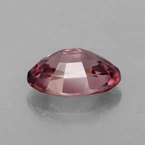 2.82캐럿 천연 로즈 핑크 지르콘, 타원형 컷, 9.6×6.7 mm, IF