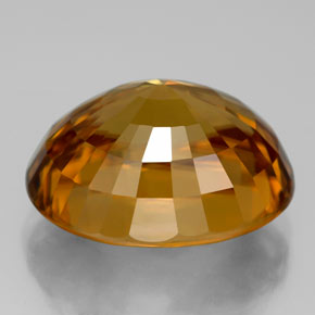 18.67캐럿 천연 골든 옐로우 지르콘, 타원형 컷, 15.9×12.5 mm, VVS