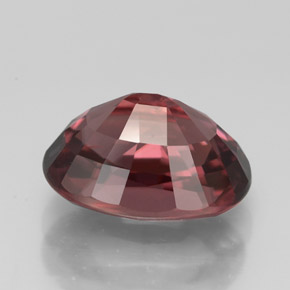 4.93캐럿 천연 핑크 로즈 지르콘, 타원형 컷, 10.6×7.5 mm, IF
