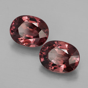 캐럿 천연 핑크 로즈 지르콘 보석, 타원형 컷, 9×7.1 mm, IF