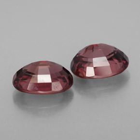 캐럿 천연 핑크 로즈 지르콘 보석, 타원형 컷, 9×7.1 mm, IF