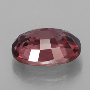 3.04캐럿 천연 핑크 로즈 지르콘, 타원형 컷, 9×7.1 mm, IF