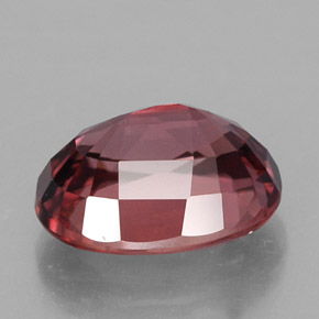3.22캐럿 천연 핑크 로즈 지르콘, 타원형 컷, 9×7.1 mm, IF