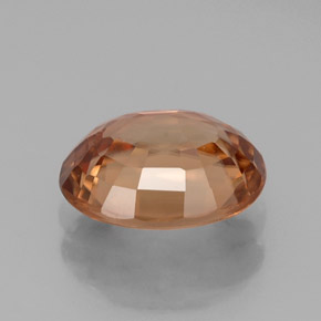 2.90캐럿 천연 로즈 오렌지 지르콘, 타원형 컷, 9.1×7.2 mm, IF