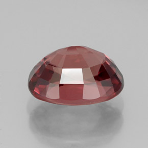 3.39캐럿 천연 로즈 지르콘, 타원형 컷, 9.1×7.1 mm, IF