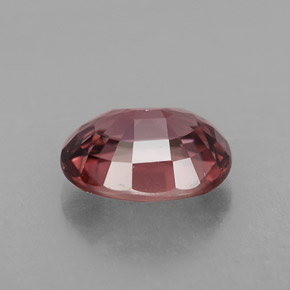 3.14캐럿 천연 로즈 지르콘, 타원형 컷, 9.1×7.1 mm, VVS