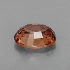 3.03캐럿 천연 로즈 오렌지 지르콘, 타원형 컷, 9.1×7.1 mm, IF