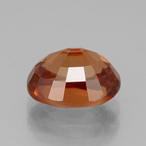 3.45캐럿 천연 오렌지 지르콘, 타원형 컷, 9×7 mm, VVS
