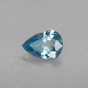 0.82캐럿 천연 블루 지르콘, 배 모양, 6.8×4.8 mm, VVS