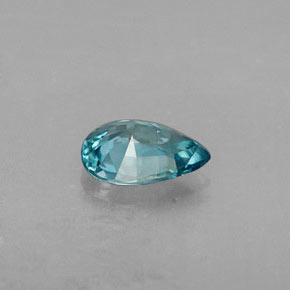0.77캐럿 천연 블루 지르콘, 배 모양, 6.8×4.9 mm, VVS