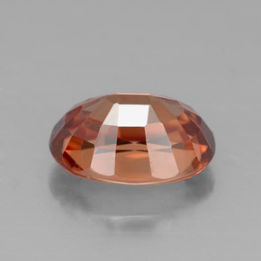 3.10캐럿 천연 오렌지 지르콘, 타원형 컷, 9×7 mm, VVS