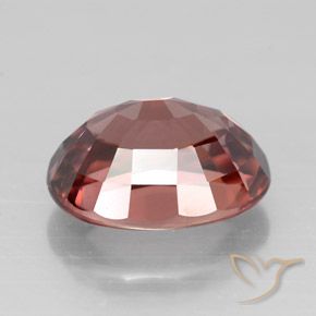 3.33캐럿 천연 다크 레드 지르콘, 타원형 컷, 9.1×7.1 mm, VVS