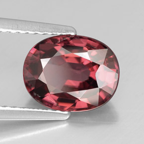 2.94캐럿 천연 핑크 로즈 지르콘, 타원형 컷, 9×7.1 mm, VVS-VS