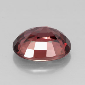 2.94캐럿 천연 핑크 로즈 지르콘, 타원형 컷, 9×7.1 mm, VVS-VS
