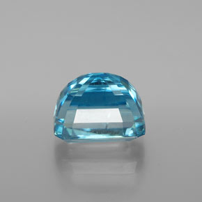 9.03캐럿 천연 블루 지르콘, 에메랄드 컷, 11×8.4 mm, VS