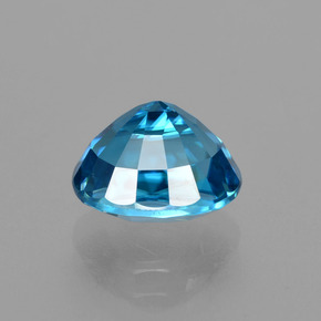 4.37캐럿 천연 블루 지르콘, 타원형 컷, 9.2×7.4 mm, VVS