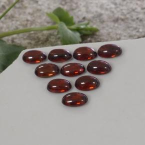 8.14캐럿 천연 레드 오렌지 지르콘 보석, 타원형 컷, 6.1×4.2 mm, 투명한