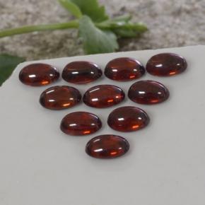 8.14캐럿 천연 레드 오렌지 지르콘 보석, 타원형 컷, 6.1×4.2 mm, 투명한