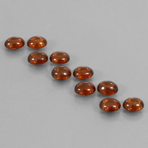 10.37캐럿 천연 앰버 오렌지 지르콘 보석, 타원형 컷, 6.1×4.9 mm, 투명한