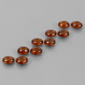 10.37캐럿 천연 앰버 오렌지 지르콘 보석, 타원형 컷, 6.1×4.9 mm, 투명한
