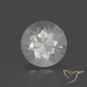 1.90ct 자연스러운 하얀색 지르콘, 둥근, VS