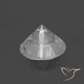 1.90캐럿 천연 하얀색 지르콘, 둥근, VS