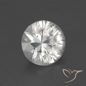 1.65ct 자연스러운 하얀색 지르콘, 둥근, VVS-VS