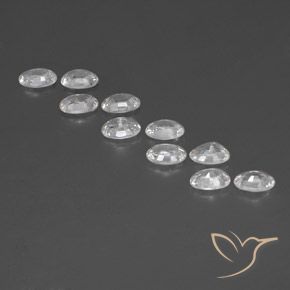 6.99캐럿 천연 하얀색 지르콘 보석, 타원형, VVS-VS