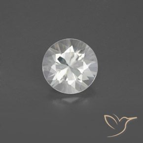 1.64ct 자연스러운 하얀색 지르콘, 둥근, VS