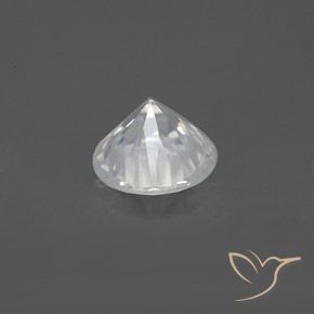 1.64캐럿 천연 하얀색 지르콘, 둥근, VS