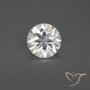 1.68ct 자연스러운 하얀색 지르콘, 둥근, VS