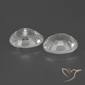 2.83캐럿 천연 하얀색 지르콘 보석, 타원형, VVS-VS