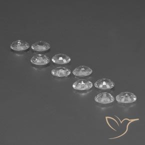7.00캐럿 천연 하얀색 지르콘 보석, 타원형, VVS-VS
