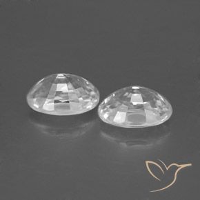 2.78캐럿 천연 하얀색 지르콘 보석, 타원형, VVS