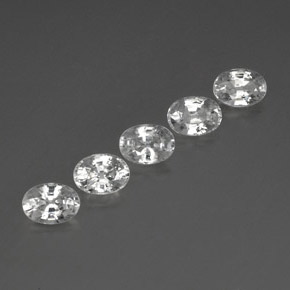 6.69캐럿 천연 하얀색 지르콘 보석, 타원형 컷, VVS-VS