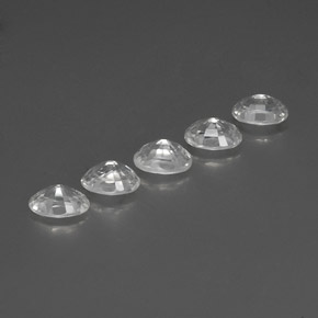 6.69캐럿 천연 하얀색 지르콘 보석, 타원형 컷, VVS-VS